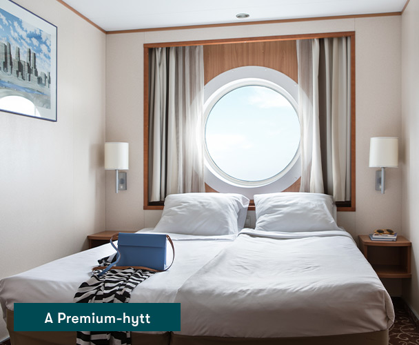 A Premium-hytt på Baltic Queen