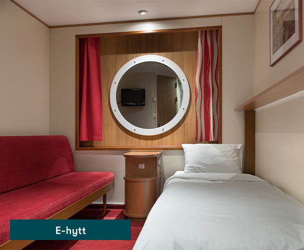 E-hytt på Baltic Queen