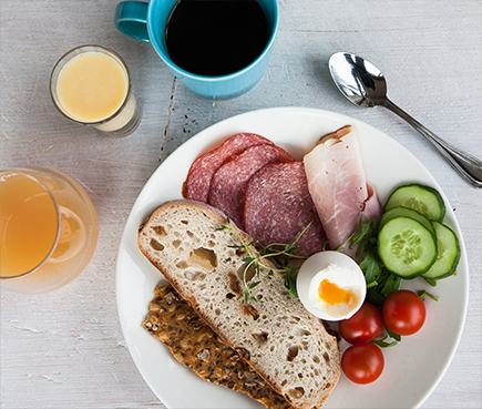 Frukost på Hotell Arkipelag på Åland