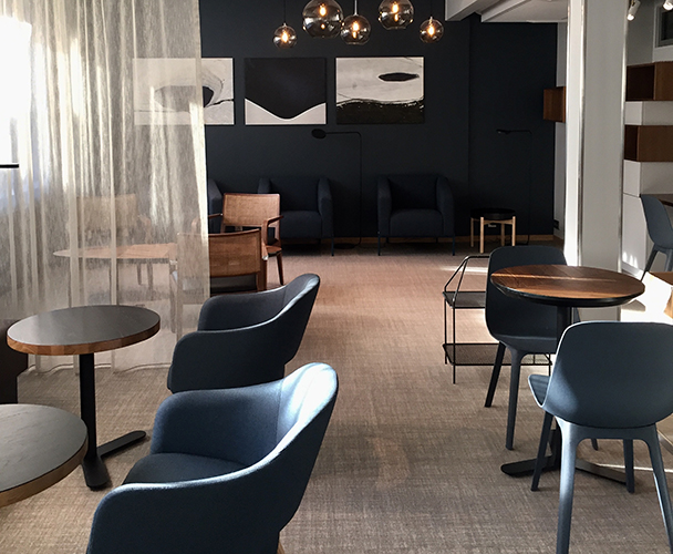 Lobbyn på Park Alandia Hotell på Åland